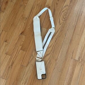 Bandolier iPhone 12 or 12 pro case and strap accessories. Off white